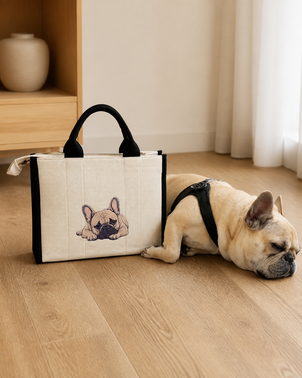 Borsa Tote Medium stampa Pulcino