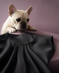 Blusa donna nera con zampetta di Ettore
