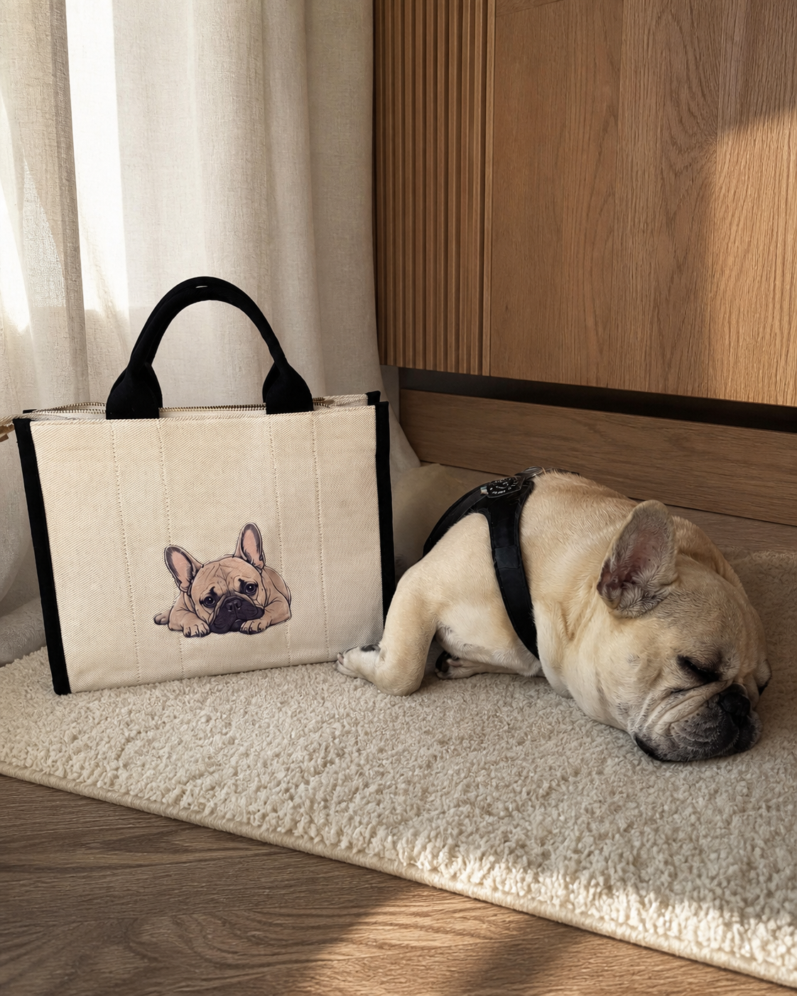 Borsa Tote Medium stampa Pulcino