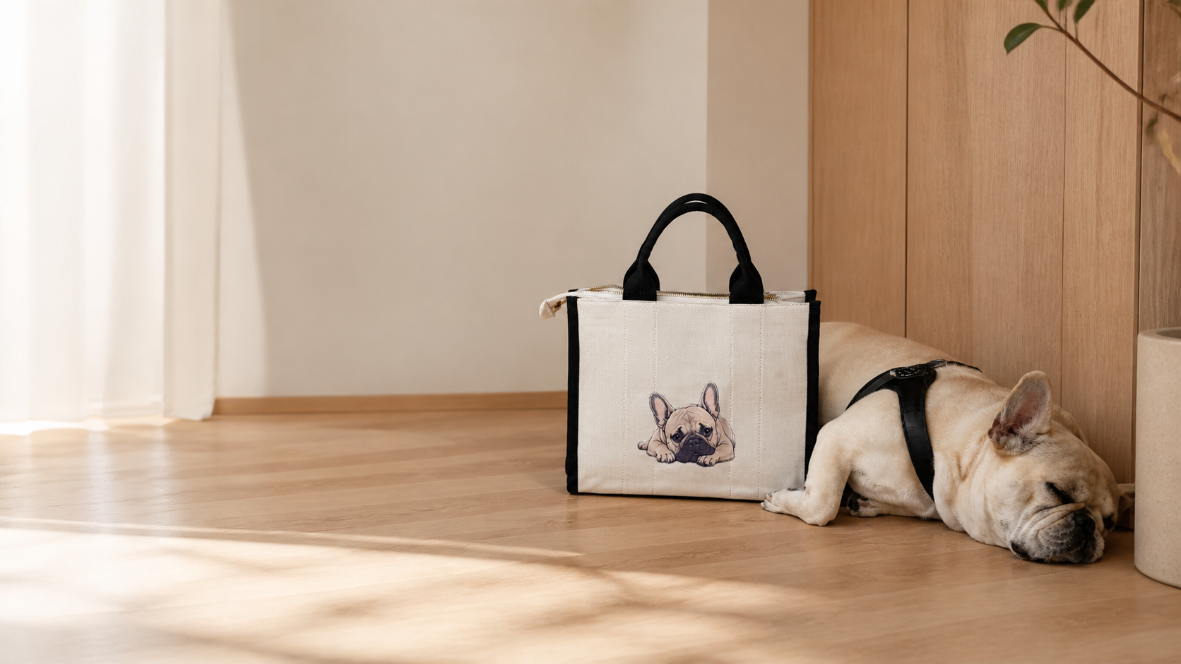 Borsa Tote Medium stampa Pulcino