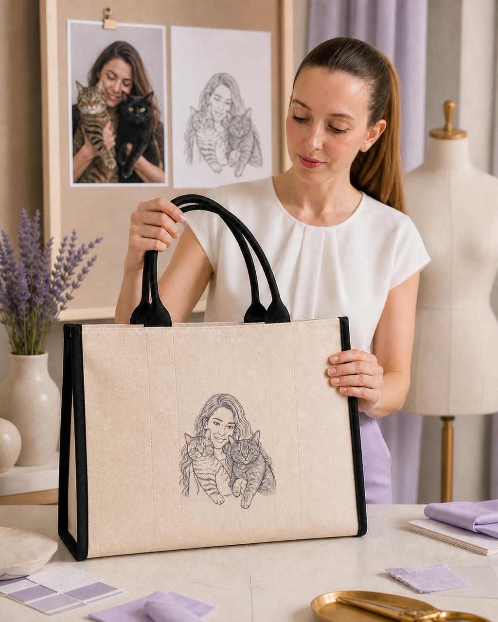 Borsa – Tote Bag Large personalizzata