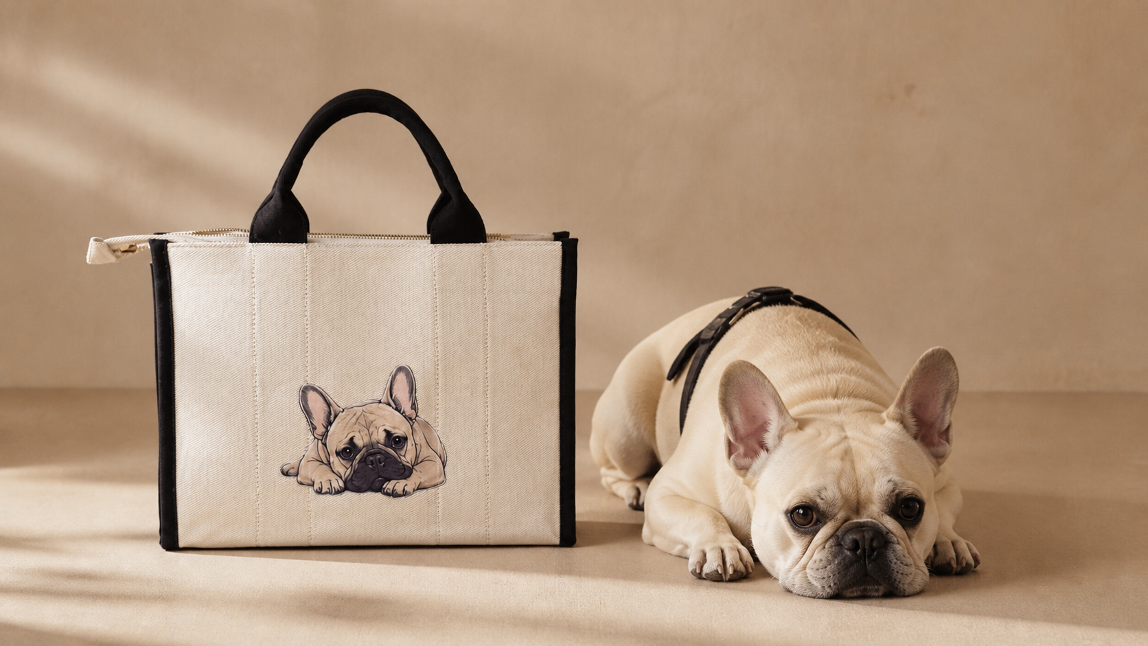 Borsa Tote Medium stampa Pulcino