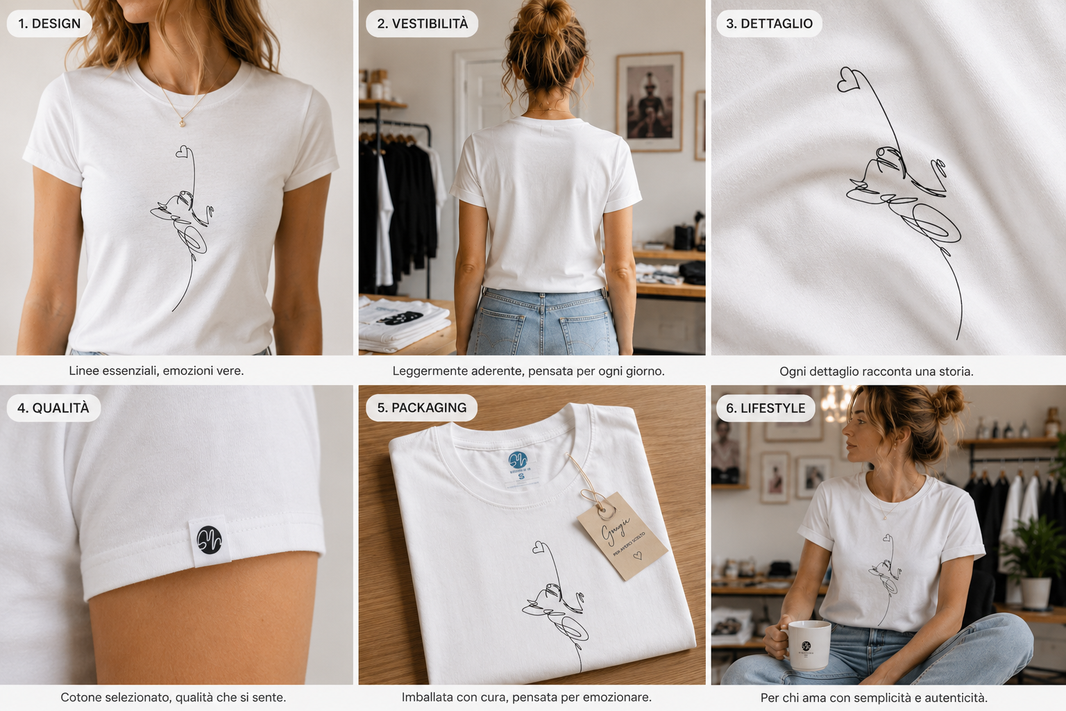 T-shirt Ettore – Linea del Cuore