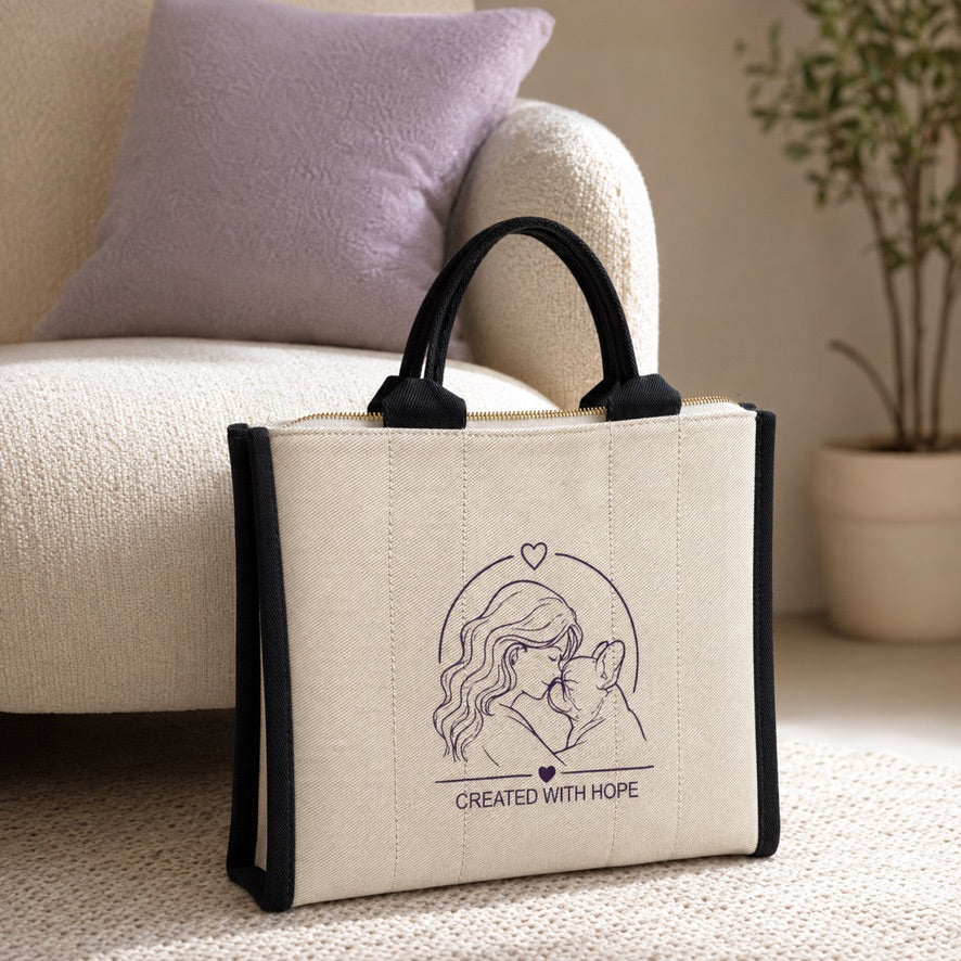 Borsa “Stefania e Pulcino” 💜