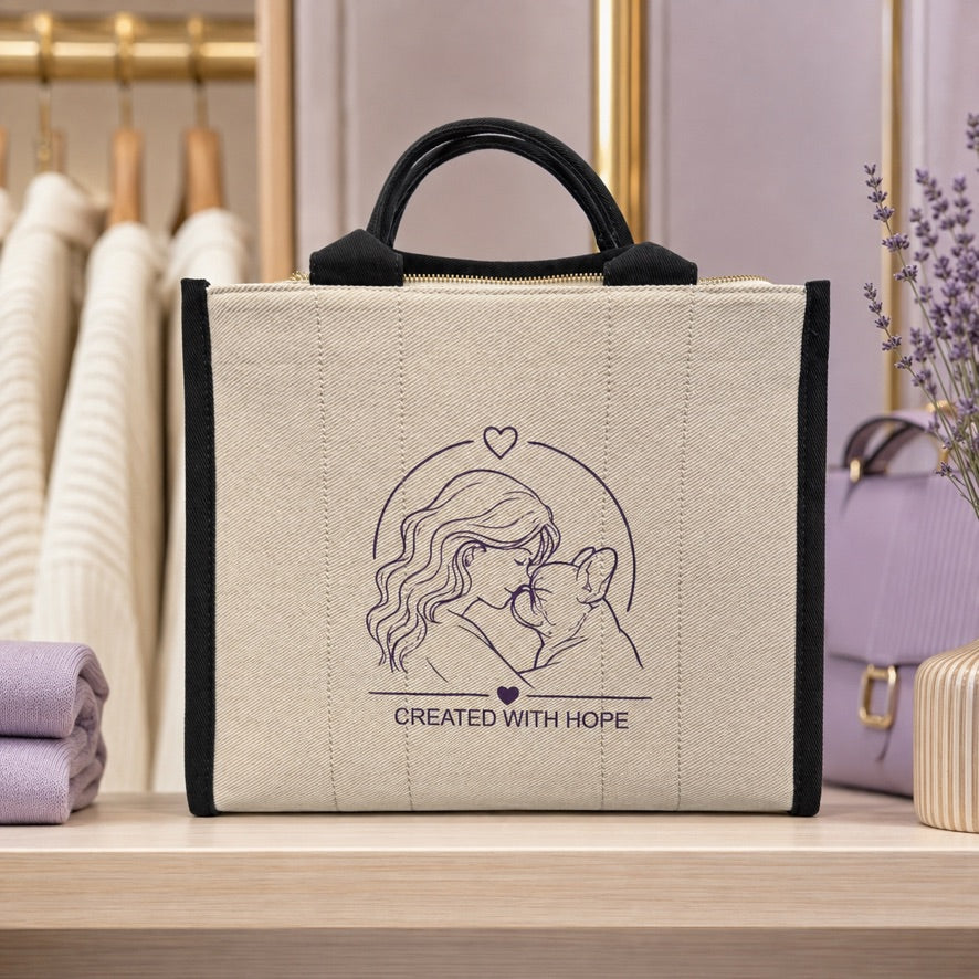 Borsa “Stefania e Pulcino” 💜
