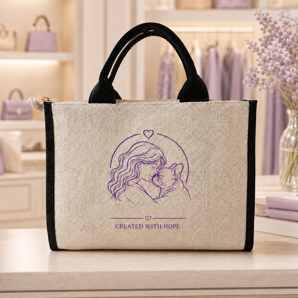 Borsa “Stefania e Pulcino” 💜