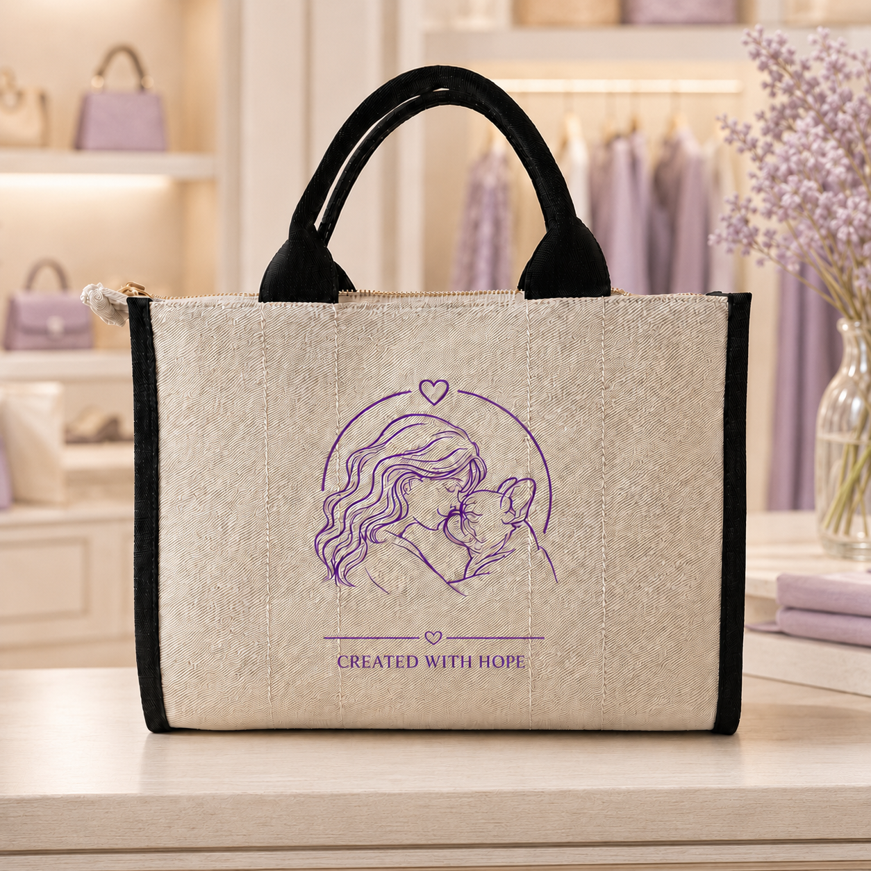 Borsa “Stefania e Pulcino” 💜