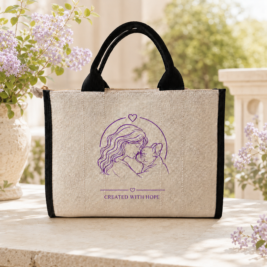Borsa “Stefania e Pulcino” 💜