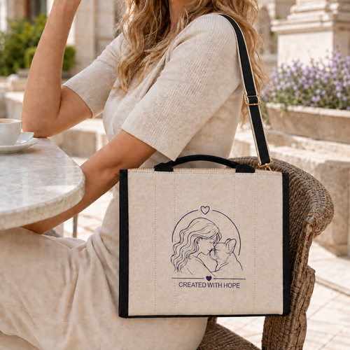 Borsa “Stefania e Pulcino” 💜