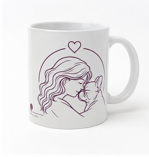 Tazza “Stefania e Pulcino” – Created with Love 🐾💜