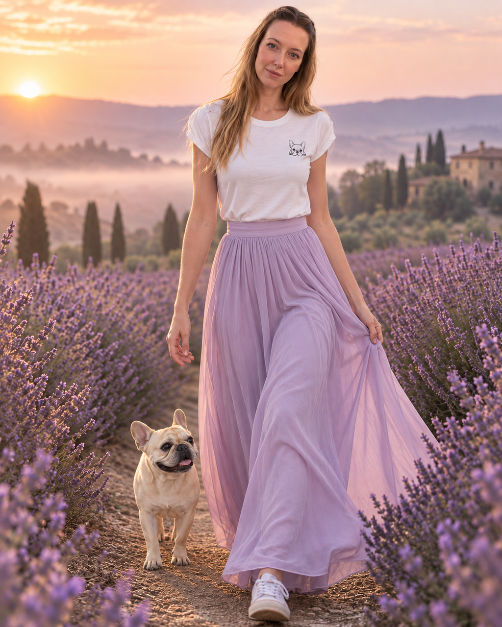 T-shirt donna in cotone linea Pulcino