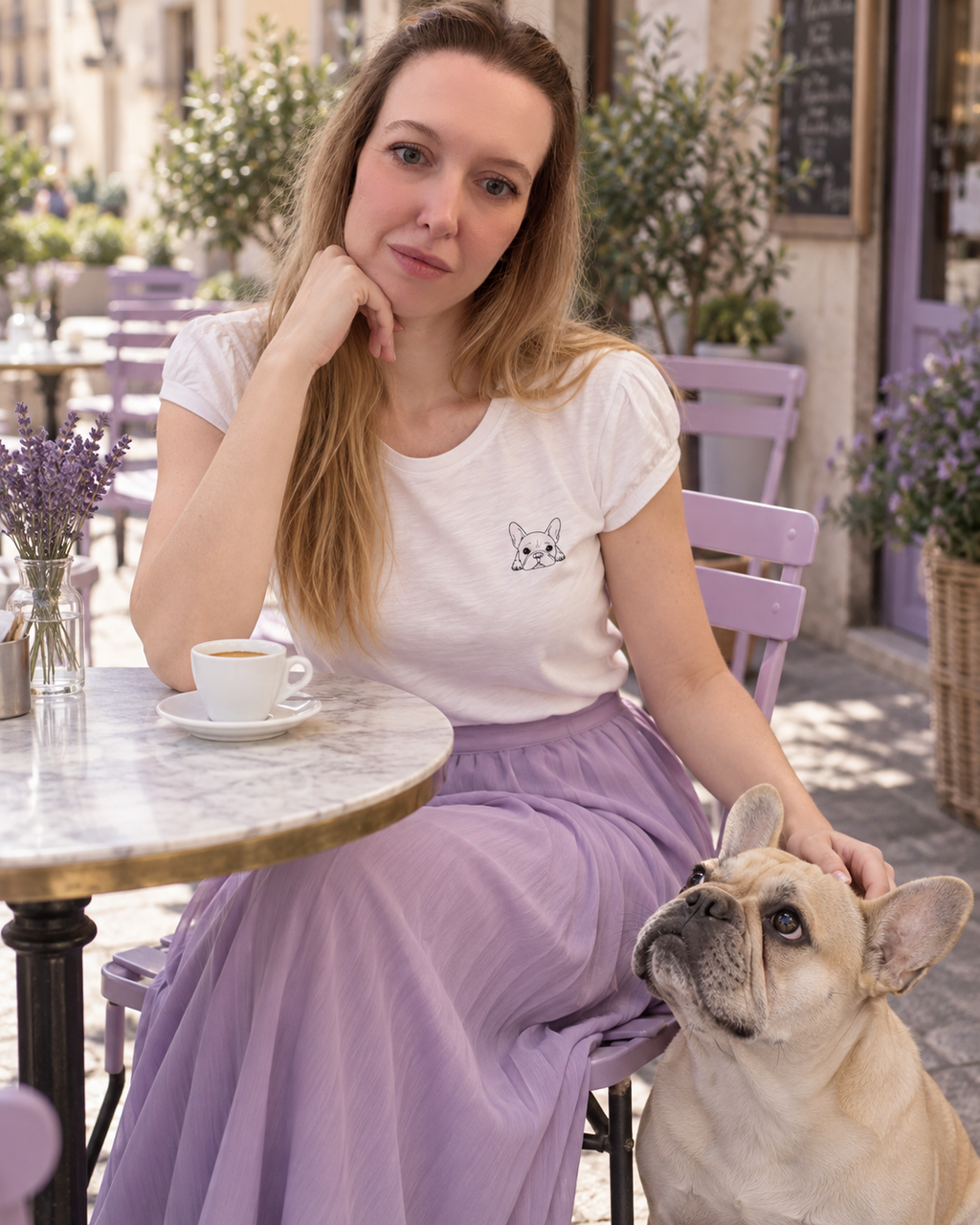 T-shirt donna in cotone linea Pulcino