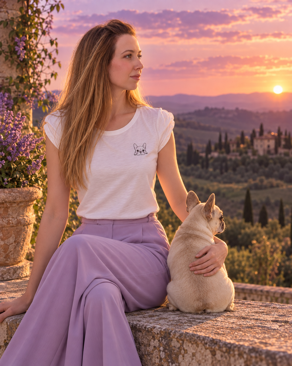 T-shirt donna in cotone linea Pulcino